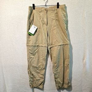 NWT Bug Repellant Ex Officio Sz Lg Light Khaki Women's Convertible Pants